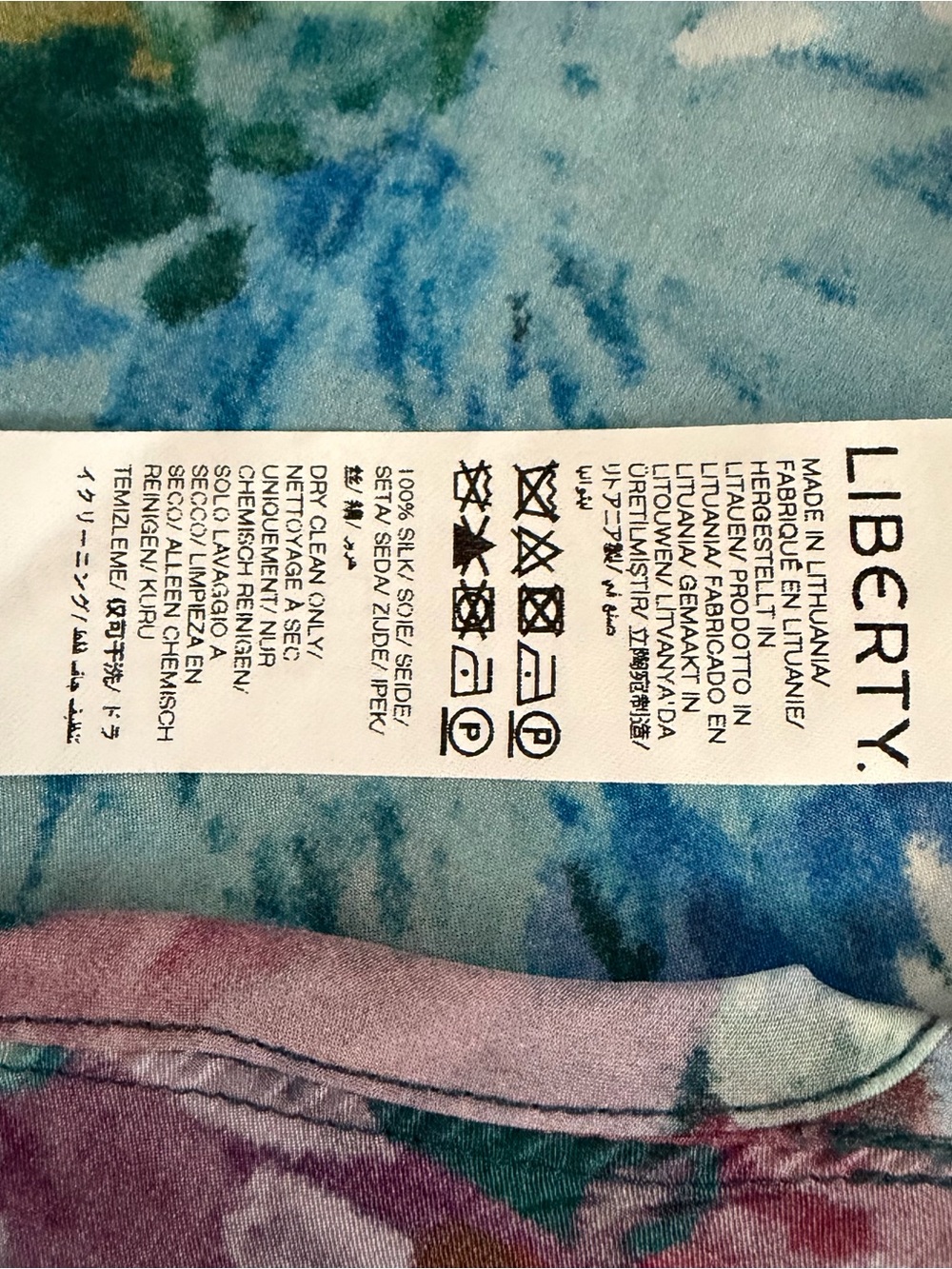 NWT Liberty Artist's Bouquet Silk Satin Blue Floral Gala Maxi Dress - Picture 9 of 10